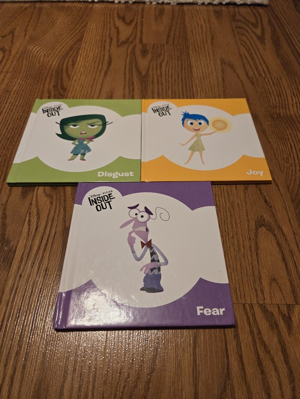 Disney Inside Out Books Joy, Disgust And Fear Hardcover Picture Book Set 3 New